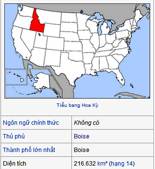 634812881897320000 Thông tin về bang Idaho