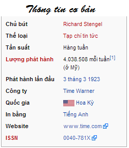 634915721140930000 Sơ lượt về Tạp chí Time