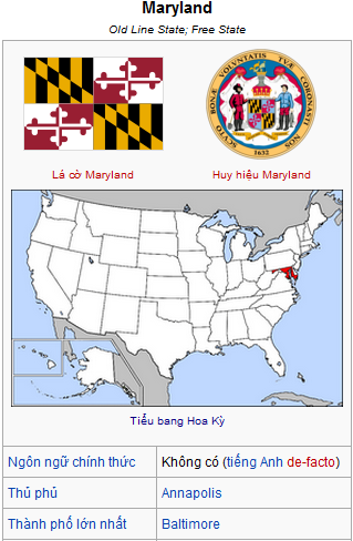 634602391545073533 Thông tin chung tiểu bang Maryland