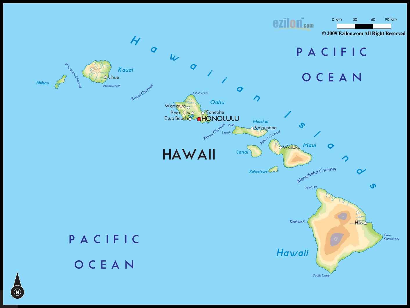 hawaii simple Thông tin chung đảo Hawaii