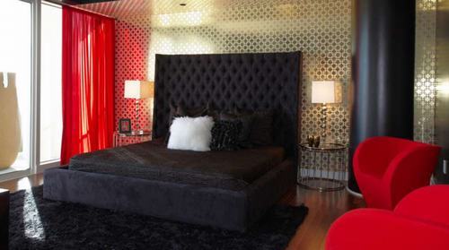 213859baoxaydung image004 Thiết kế nội thất màu đỏ rực rỡ cho phòng ngủ