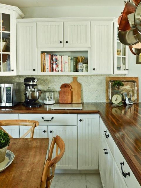cozy wooden kitchen countertops 4 Không gian phòng bếp đẹp với nội thất bằng gỗ độc đáo