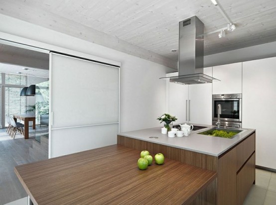 cozy wooden kitchen countertops 40 554x412 Không gian phòng bếp đẹp với nội thất bằng gỗ độc đáo